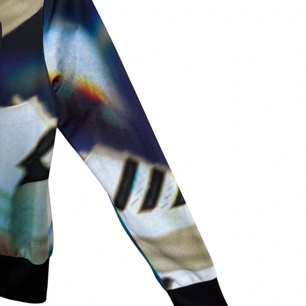 Adidas Originals Firebird Track Jacket Multicolor Iridescent Trefoil Logo Small - Picture 6 of 16